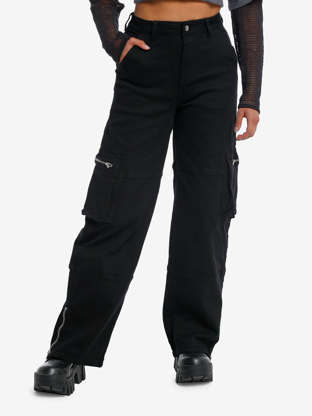 Forever 21 Dark Cargo Trousers